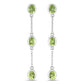 2.10 Carat Genuine Peridot .925 Sterling Silver Earrings