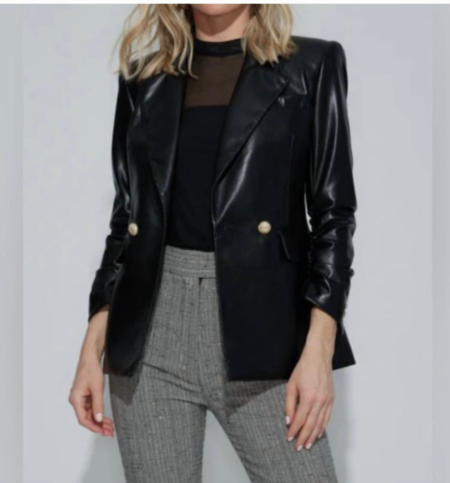 Generation Love - Lou Vegan Leather Blazer
