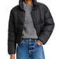 Aqua Cire Crop Pad Puffer Coat