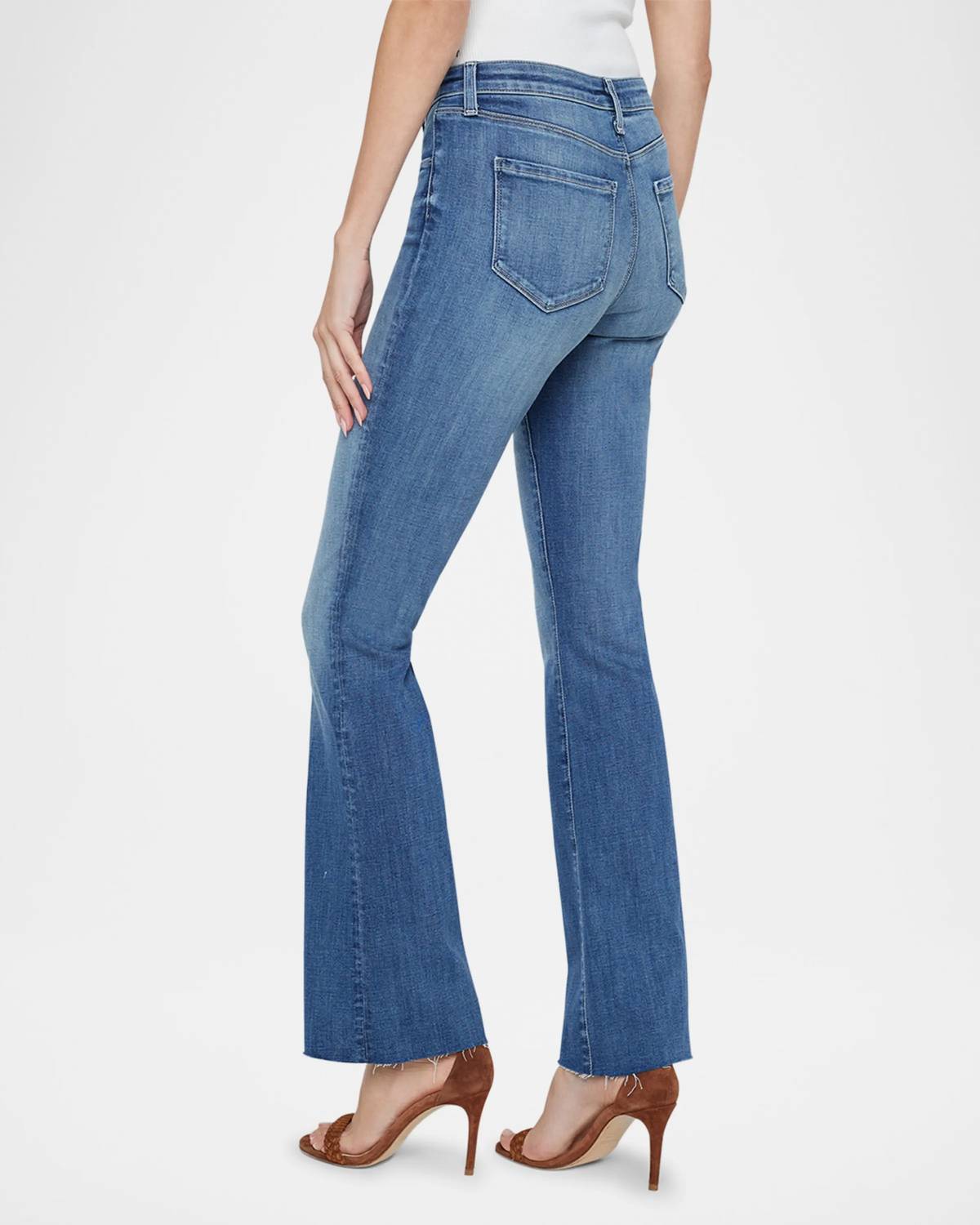 L'Agence - Sneeki Low Rise Sneaker Straight Leg Jean