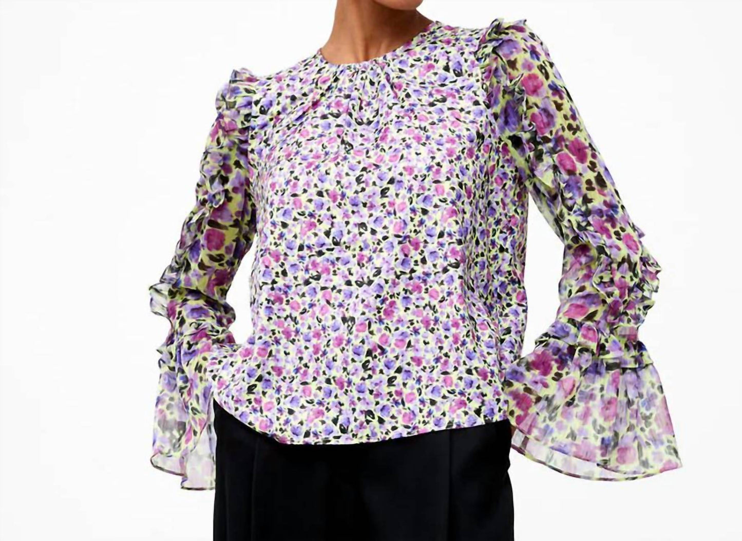 French Connection - Alezzia Ely Jacquard Mix Top