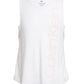 Calvin Klein Big Girl s Layered Look Logo Print Tank Top White Size 7