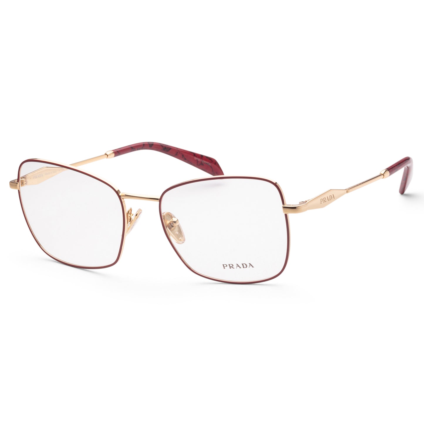 Prada Women's PR-53ZV-12F1O1-56 Fashion 56mm Red and Gold Opticals