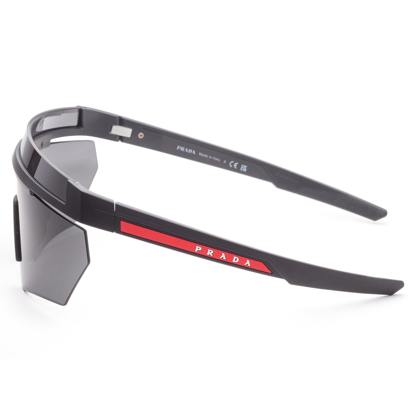 Prada Men's PS-01YS-1BO06F Linea Rossa 44mm Matte Black Sunglasses