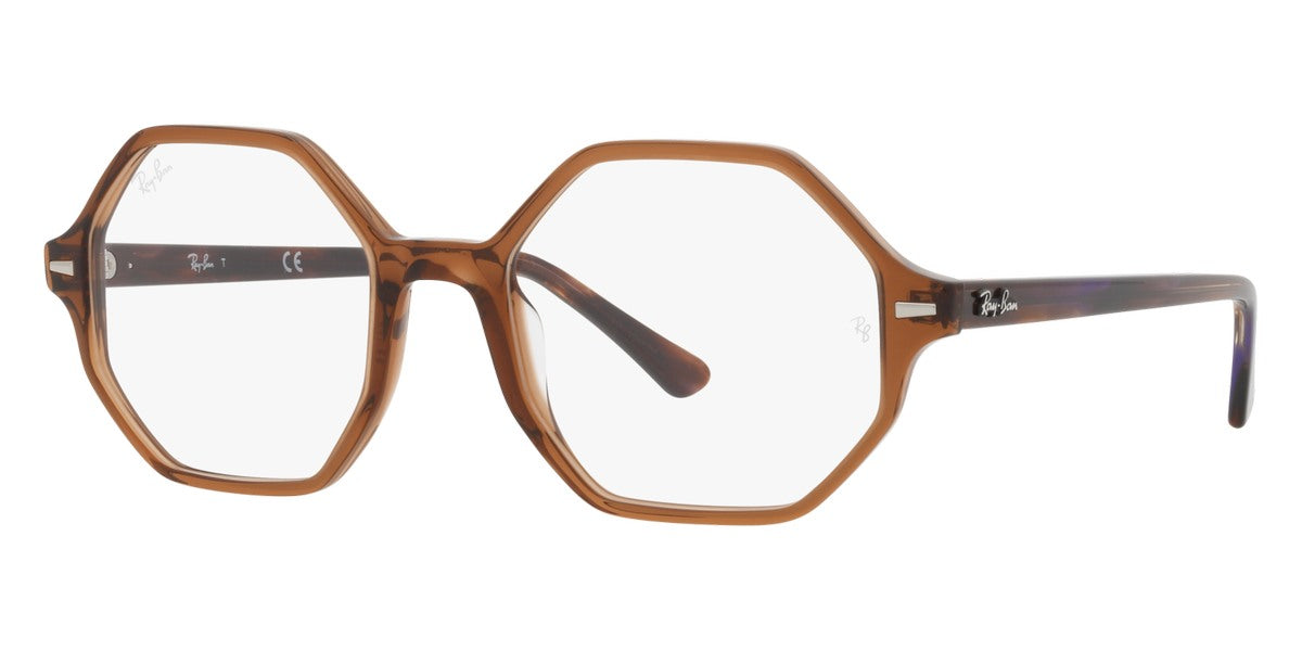 Ray-Ban Women's RX5472-8179-54 Fashion 54mm Transparent Brown Opticals