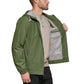 Club Room - Rubberized Rain Hoodie/windbreaker Jacket