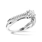14K White Gold 5/8 Cttw Diamond Split Shank Engagement Ring  (G-H Color, VS2-SI1 Clarity) - Size 7