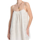 Aqua Embroidered Swim Cover Up Dress