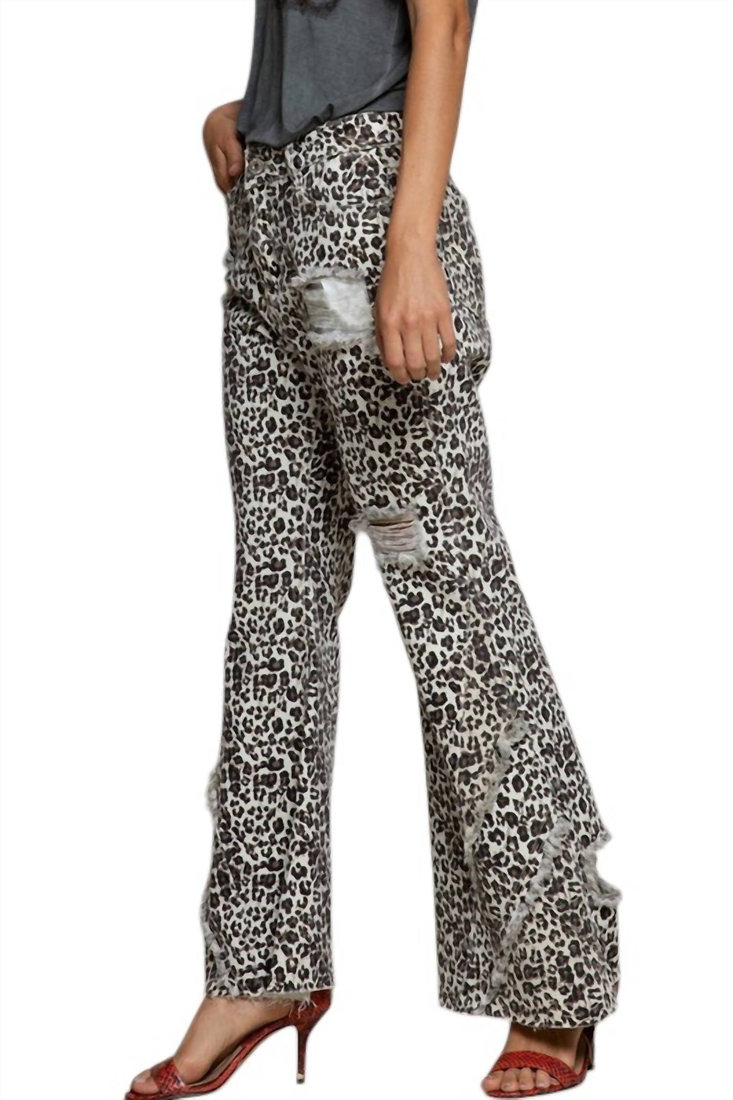 Pol - Leopard Print Pants