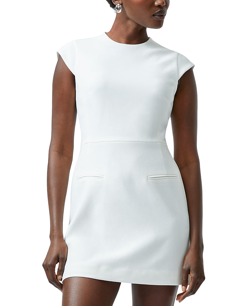French Connection Whisper Dress Summer White Size 10