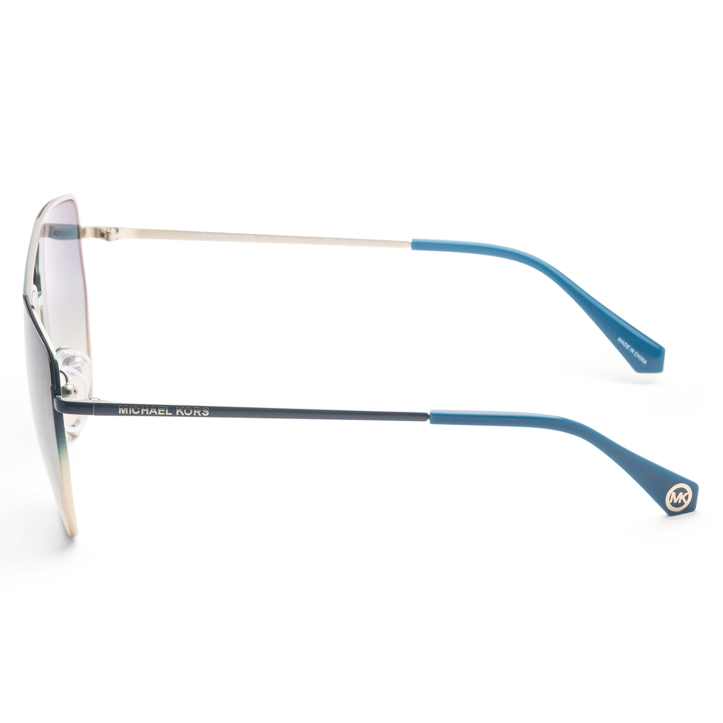 Michael Kors Women's Paros MK1126-13344M 60mm Pool Blue Gold Gradient Sunglasses