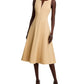 Aqua Paneled Midi Dress