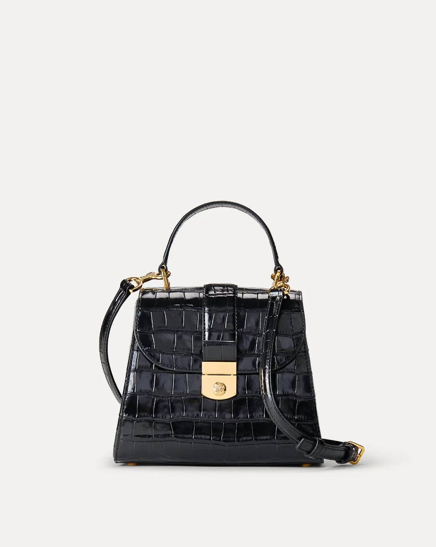Veronica Beard - Women's Croc-embossed Crest Lock Bag
