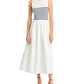 Aqua Mixed Media Maxi Dress
