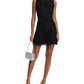 Aqua Lace Flounce Sleeveless Dress