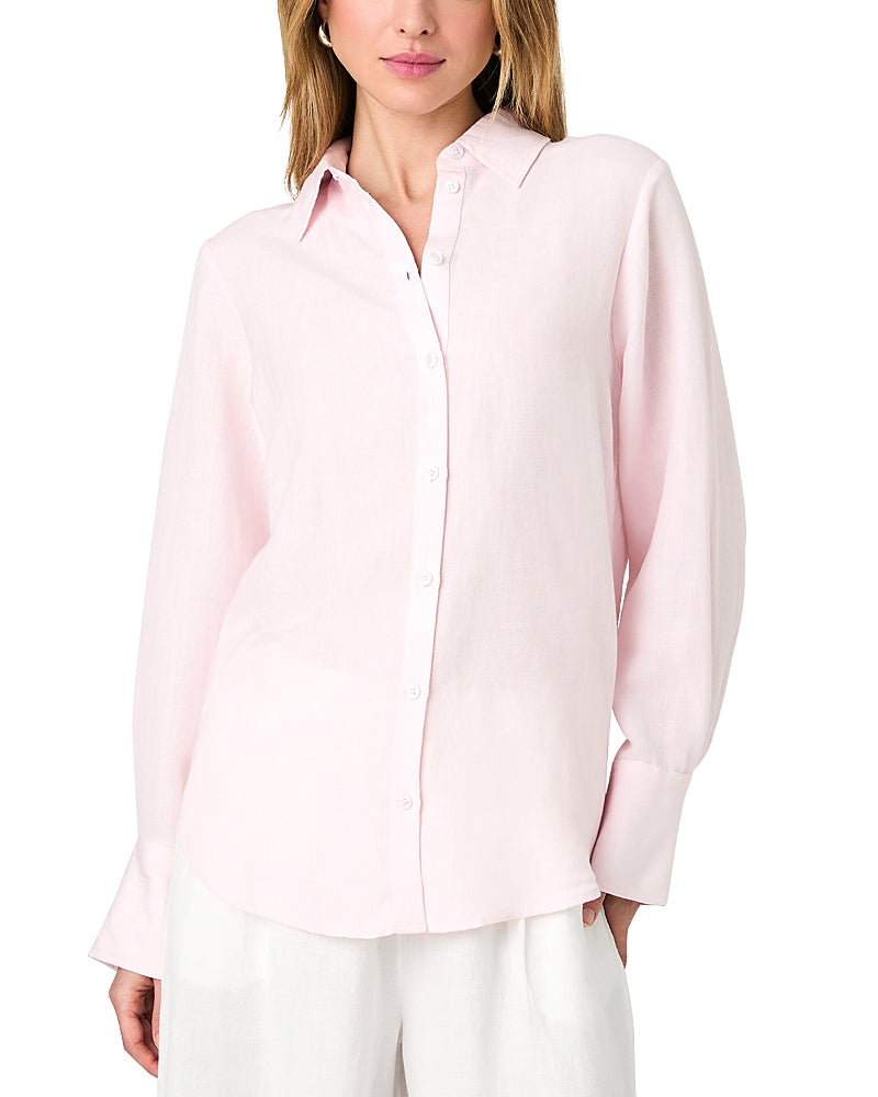 French Connection Birdie Oversized Shirt Sweet Pink