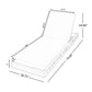 Premium Acacia Wood Lounge Chaise Set with Water-Resistant Cushions