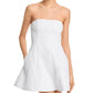 Aqua Strapless Panel Dress