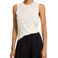 Theory Women's Merino Crew Neck Shell in New Ivory