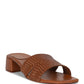 Jeffrey Campbell Womens Coen Tan Slide Sandals Size 10