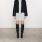 Enza Costa - SILK SWEATER RIB TURTLENECK MINI DRESS