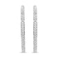 18K White Gold 2.00 Cttw Round-Cut Diamond Inner-Outer Hoop Earrings (F-G Color, VS1-VS2 Clarity)