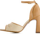 Andrea - Women's Heeled Ankle Strap Sandals