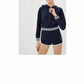 Juicy Couture - Micro Terry Striped Rib Hoody Jacket