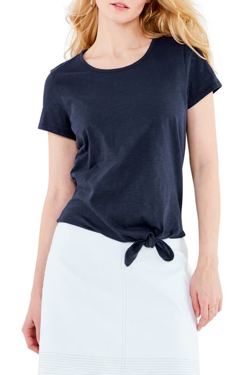 nic-zoe-tie-front-cotton-t-shirt-dark-indigo