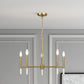 Courtyard Five Light Golden Brass Candle Light Chandelier