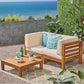 Oana 3 Piece Loveseat Set with Coffee Table