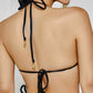 Gigizara - Leopard Luxe Triangle Bikini Top Adjustable Eco Repreve