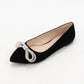 Gabby - Women's Rhinestone Bow Flats