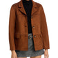 French Connection Tan Faux Suede Jacket