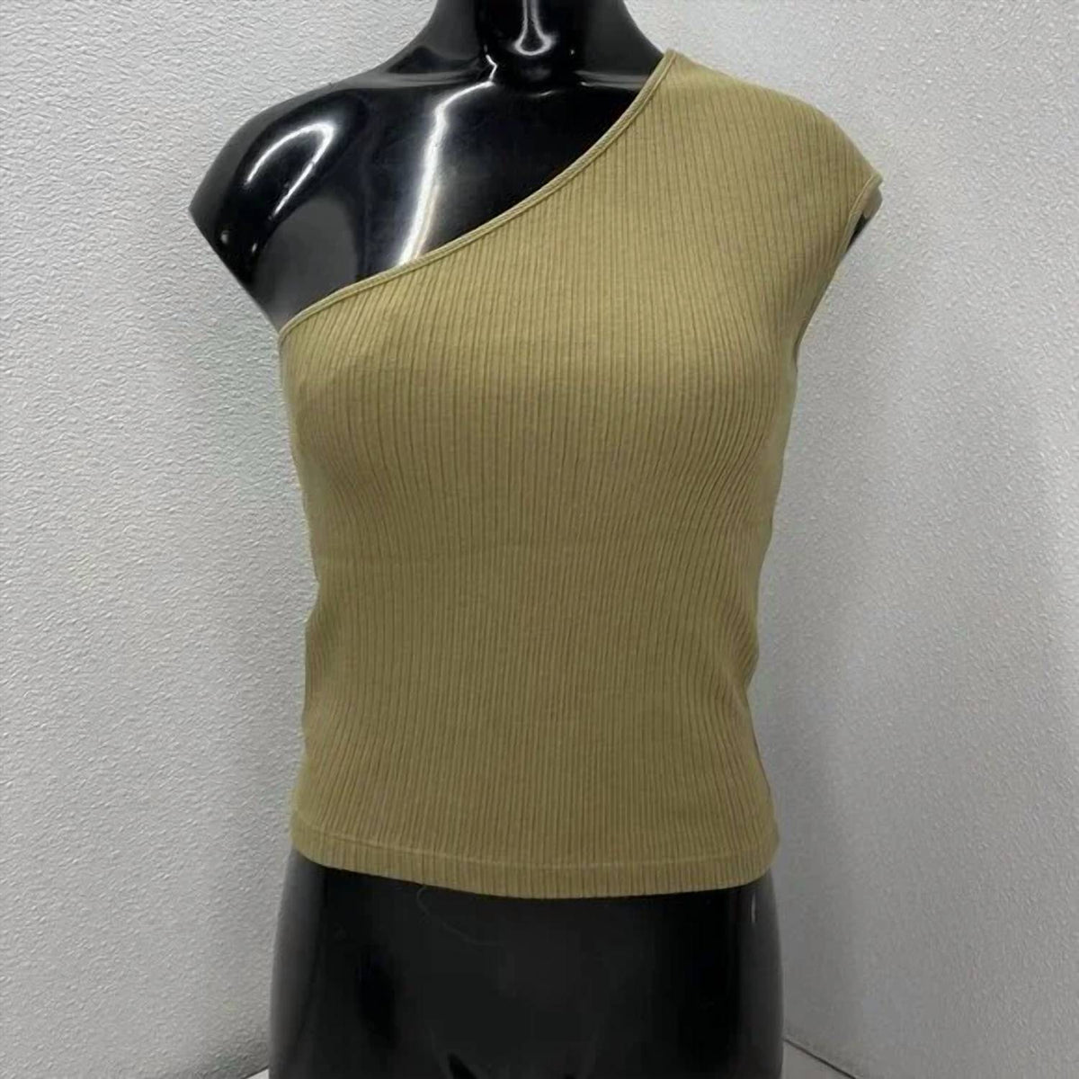 Agolde - Nessa Ribbed One-shoulder Tank Top
