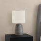 Contemporary Ceramic Table Lamp in Gray and Cream