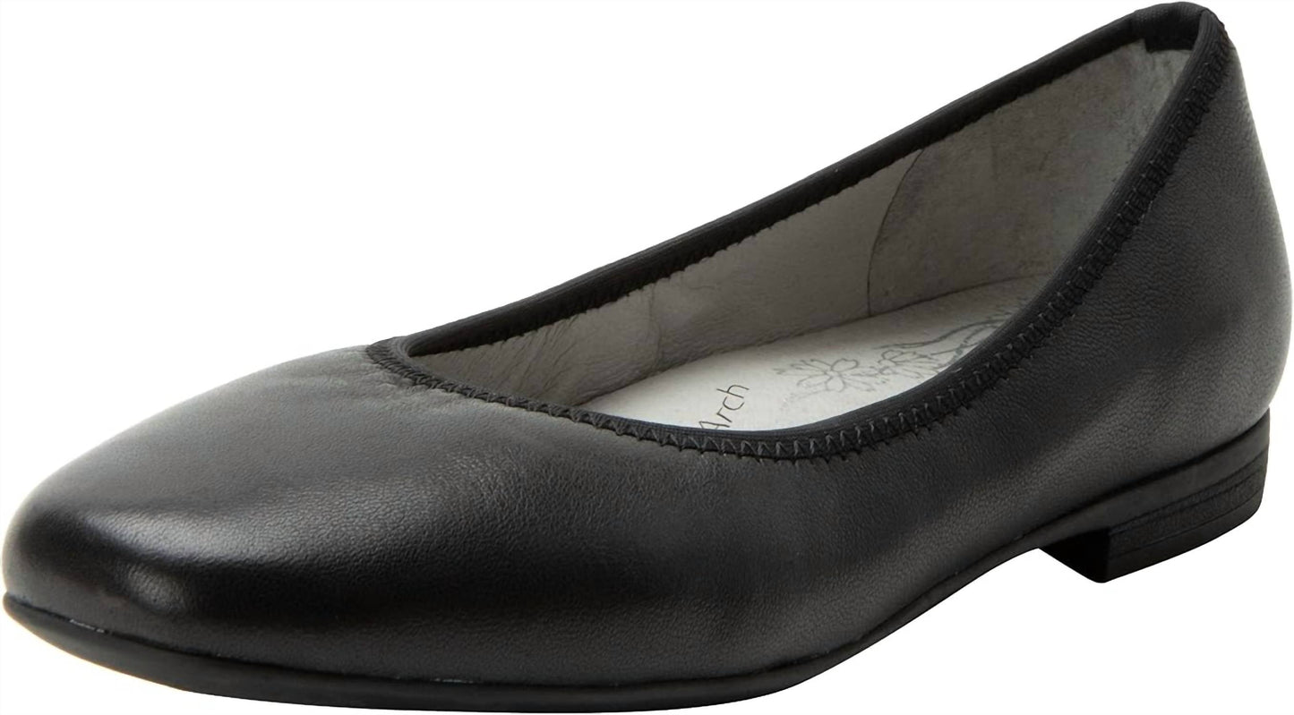 Alegria - Women's Arielle Leather Ballet Flats