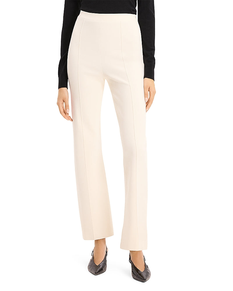 Theory Womens Kick Pant Ivory Medium