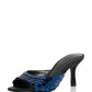 Aqua Womens Shely Sequin Mules