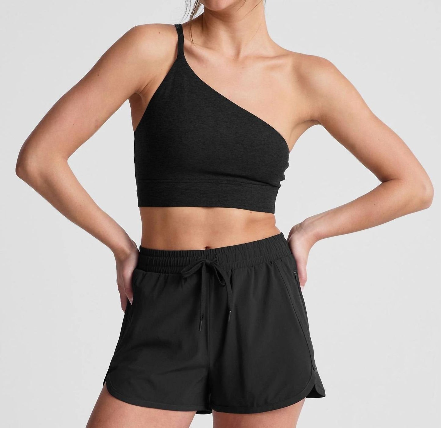 Beyond Yoga - Space Dye One Shoulder Long Line Bra