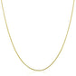 14k Yellow Gold Thin Motif Round Omega Necklace