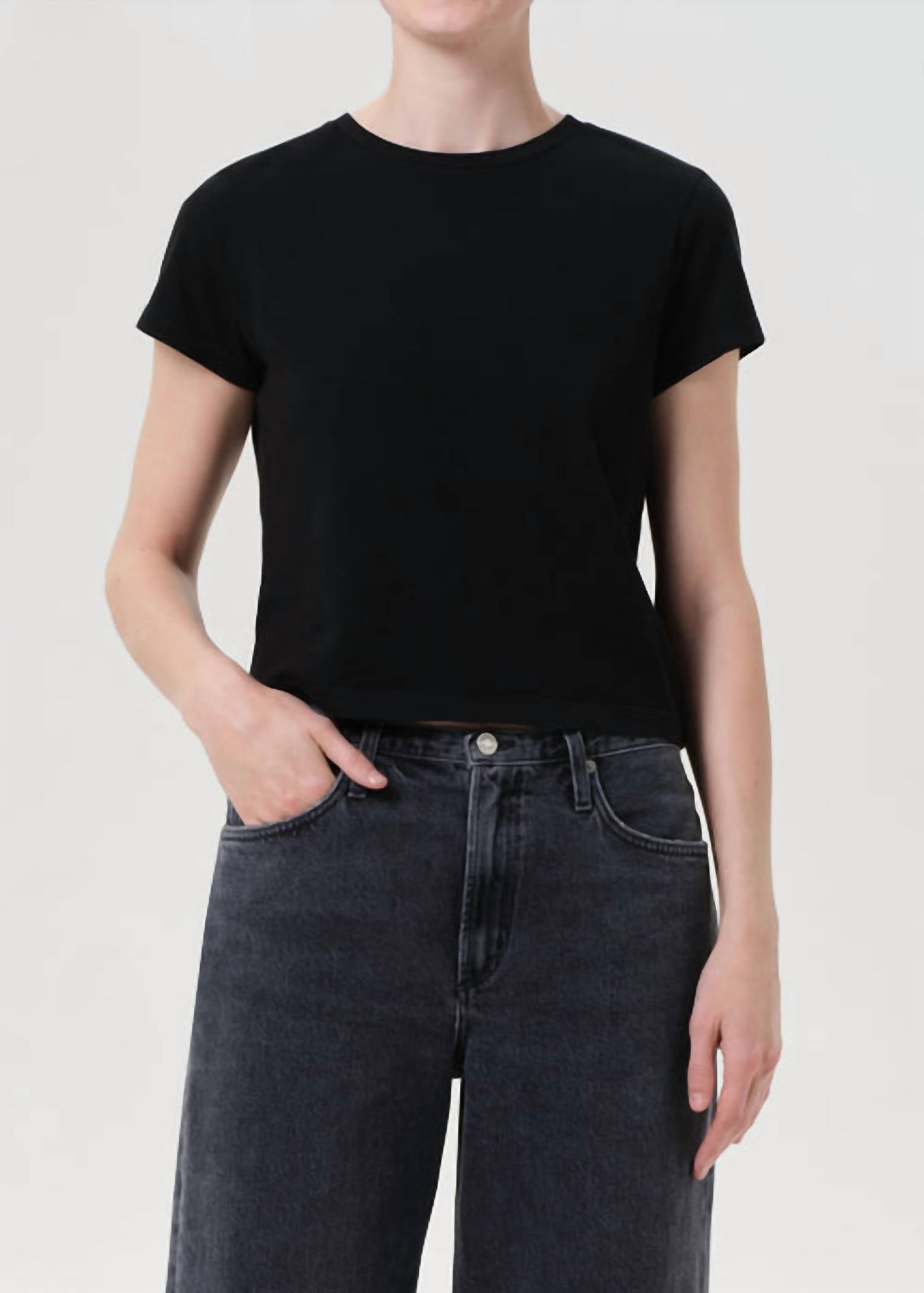 Agolde - Adine Shrunken Crewneck Tee