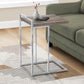 C-Shaped Accent Table, Contemporary & Modern