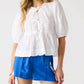 Steve Madden - Paula Tie Eyelet Top