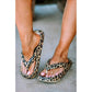 1 The Woman - Leopard Cloud Flip Flops