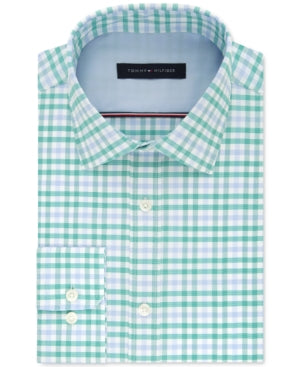 Tommy Hilfiger Men's Slim-Fit Check Dress Shirt, Created for Macy's