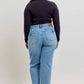 Judy Blue - Tummy Control Vintage Wash Straight Leg Jeans - Petite