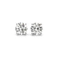 4 cttw Certified IGI Lab Grown Round Diamond Stud Earrings 14k White Gold (G/VS2)