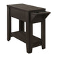 Accent Side Table with Storage and Built-In Lamp