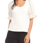 Fifteen Twenty - Tamra Contrast Poof Sleeve Top